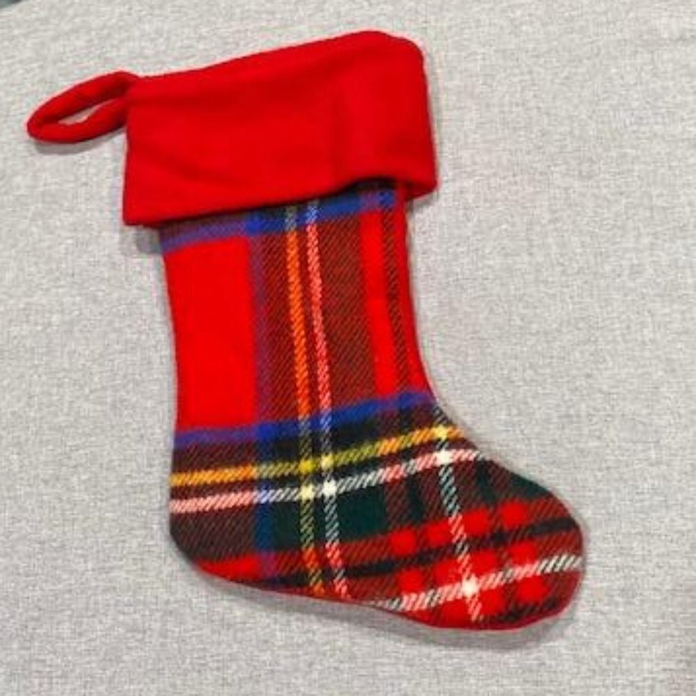 Tweedmill Christmas Stocking, 100% New Wool, Royal Stewart